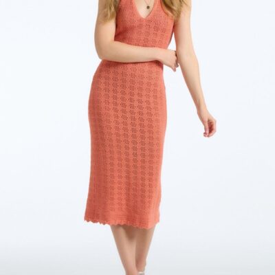 Women 525 America  | Crochet Halter Maxi Dress