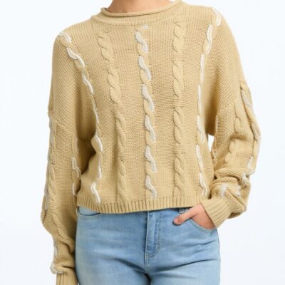 Women 525 America  | Color Cable Pullover