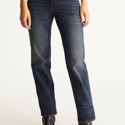 Women 525 America  | Low-Rise Straight-Leg Jeans August Wash