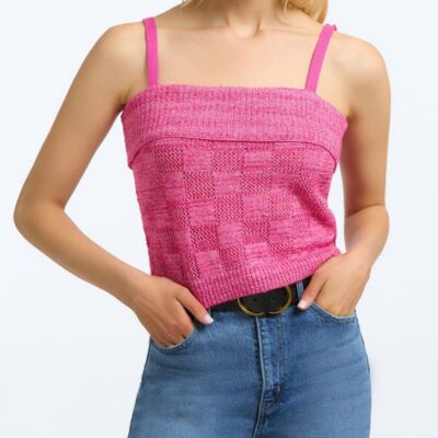 Women 525 America  | Lydia: Basket Weave Stitch Tank Orchid Multi