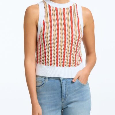 Women 525 America  | Stripe Crochet Tank