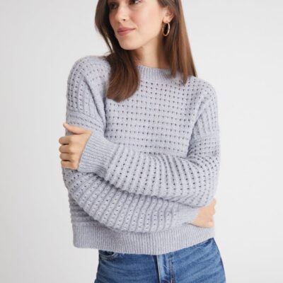 Women 525 America  | Joanna: Mesh Stitch Pullover