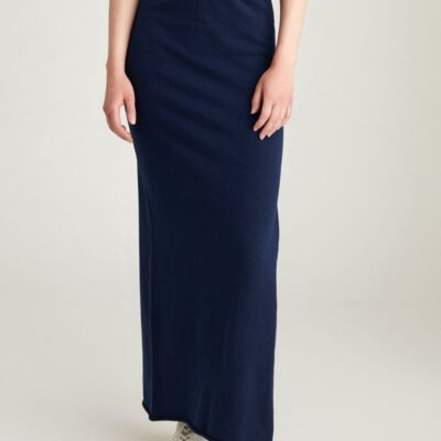 Women 525 America  | Gwen: Maxi Skirt Dark Blue