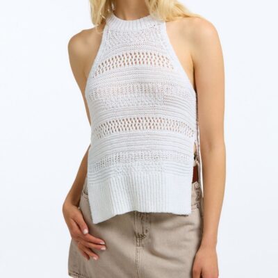 Women 525 America  | Olivia: Crochet Halter Tank