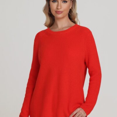 Women 525 America  | Emma: Crewneck Shaker Stitch Sweater