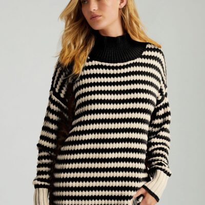 Women 525 America  | Giselle: Texture Stripe Pullover