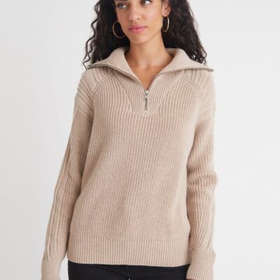 Women 525 America  | Nina: 3/4 Zip Sweater